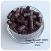 Wholesale 6.0mm Copper Lined Silicone Beads micro rings links beads for hair extension tools hair extension beads silicone