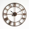 Wholesale 80cm Large Custom Vintage Art Quartz Metal Luxury Decorative Wall Clock