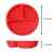 Import Wholesale Baby Feeding Round shaped Silicone dinner plate with divided Plates from China
