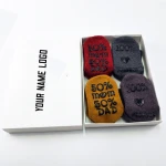 Wholesale baby shower gift box set baby socks,4 pairs funny newborn baby present wool socks,Winter warm baby anti slip socks
