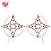 Wholesale body temporary tattoo stickers nipple boob jewels stickers for party accessory