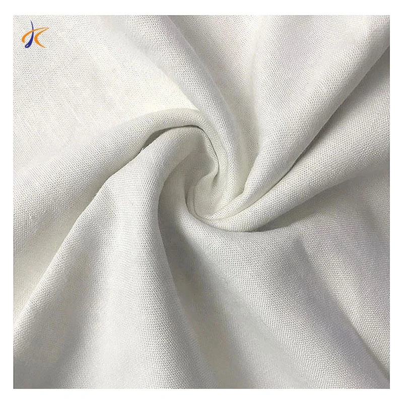 Wholesale China linen custom printed clothing linen plain viscose spandex blend woven linen-fabric