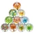 Import wholesale custom glass fridge magnet for souvenir gift from China