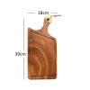 Wholesale Custom Multifunction Natural Color Wood Kitchen Cutting Board With Handle