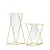 Import Wholesale Desktop Decor Clear Tube Tube Glass Vase hydroponic vase Metal Geometric Flower Frame Creative Glass Vase from China