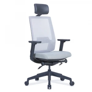 Wholesale Ergonomic Mesh Mold Foam Seat Swivel Chair with Neck Support Office Office Furniture Mesh Back 340mm Nylon Base