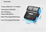 Wholesale factory price high quality Cheap GOOJPRT MTP-3A Mini portable 80mm android Blue tooth thermal Printer with monitor