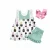 Import Wholesale girl cotton A-line skirt cute rabbit pattern round neck sleeveless lace shorts 2 piece set from China
