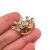 Import wholesale gold metal rhinestone ribbon crown buckles custom tiara rhinestone buckles for decoration from China