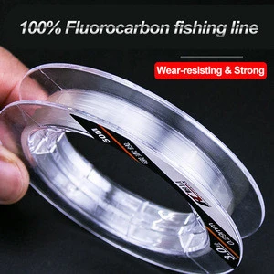 Wholesale Japan 100% Fluorocarbon Fishing Line 100m Transparent 30LB Carbon Fiber fishing line