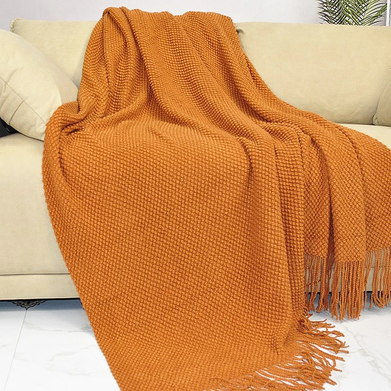 Wholesale Luxury Chinese Factory direct cheap Elegant blankets knitted blanket throw