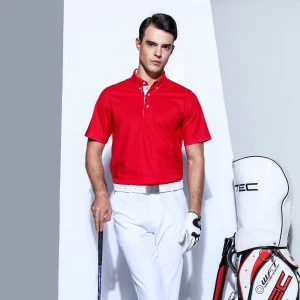 Wholesale newest design brands blanks dry fit polyester slim fit mens t shirts for golf 6