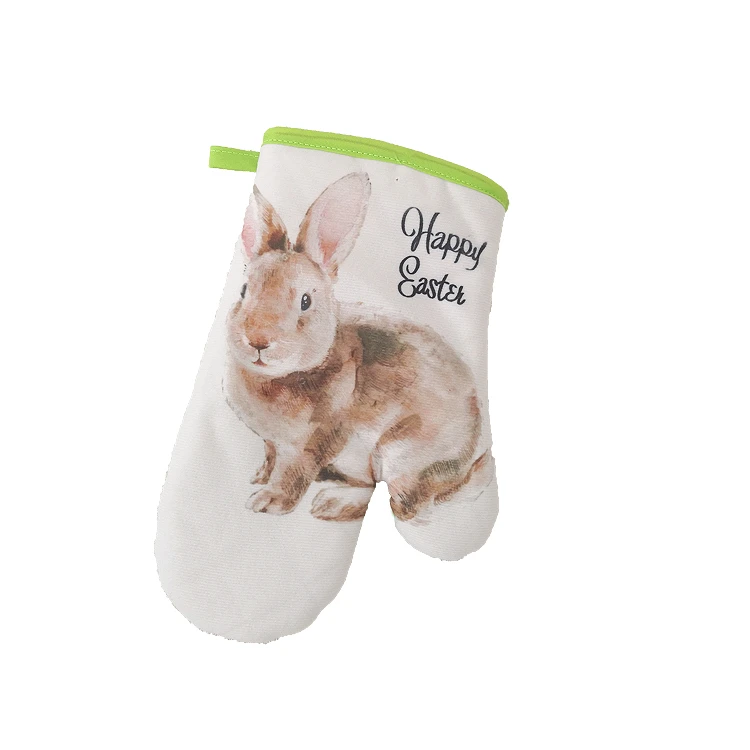 Wholesale OEM Customized printed silicone oven mitts and pot holders and tea towels