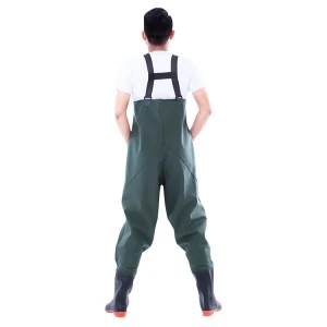 Wholesale OEM Outdoor Fishing Waders with Adjust Belt Breathable Bootfoot Chest Fishing Waders