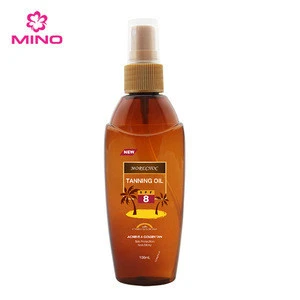 wholesale OEM  SPF 8 Bronze Natural Summer  Body Oil Tanning Oil  For Self Tan