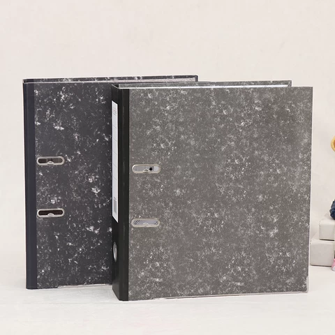 Wholesale office stationery  with hard plastic file folder document bag marble lever arch file folder