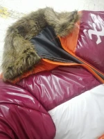 Wholesale padded down ladies Fur Collar Jacket  Winter jackets Embroidery Fur Jacket