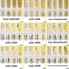 Wholesale Party Colorful Bulk Glitter Powder Acrylic Nail Powder For Face Body Decoration Weak Gold  1+2+3mm
