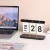 Import wholesale price custom 2024 metal flip office home study living room wooden stand desk calendar with wood stand from China