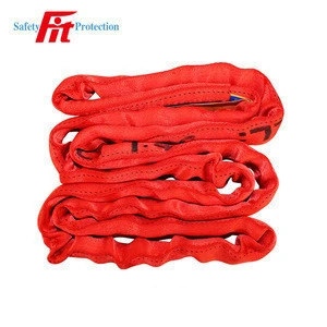 Wholesale red 5 ton endless polyester round lifting sling