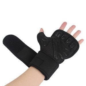 Wholesale sports training weight lifting fitness exercise hand men custom logo neoprene gym gloves