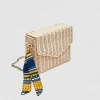 Wholesale Women Straw Box Shoulder Bag Fashion Crochet Handbags Women Messenger Bag