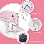 Wholesale Wood Wall Clocks Creative Dinosaur Home Cartoon Wall Clock for Kids