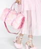 wholesale young girls fashion plush messenger bags stock plush bags