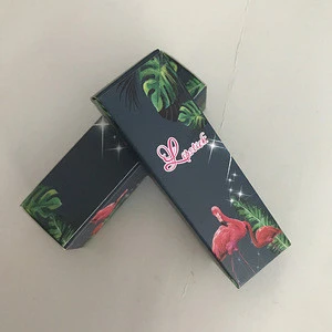 wholesaler cheap custom Cosmetic liquid lipstick  art paper box packaging in stock