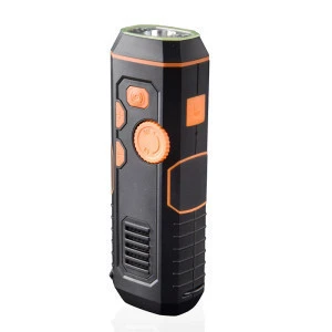 Wind up Radio Flashlight with mobile phone charger for Emergency