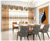 Window drapes new products embroidered jute home fabrics for curtains
