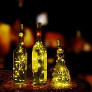 Wine Bottle Cork Lights Rechargeable Usb Powered Copper Wire Starry Led Light String For Decoration