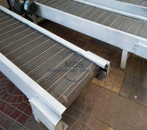 Wire Mesh Food Drying Cooling System Belt Conveyor
