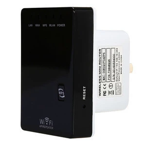 Wireless-N Mini Router Wifi Repeater Access Point Signal Amplifier with 1 LAN and 1 WAN Port