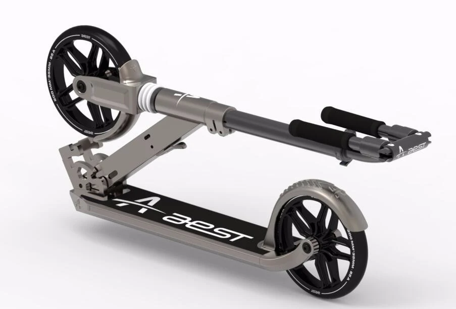 With Two Shock-Absorbing Wheels 200Mm 35Mm  Sport Scooters