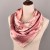Import Women silk head scarf 90x90 chain print satin square scarf fashion luxury custom wholesale from China