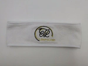 women terry cloth spa hairband with custom logo