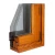 Import Wood aluminum double glazing tempered glass tilt and turn window for viall from China