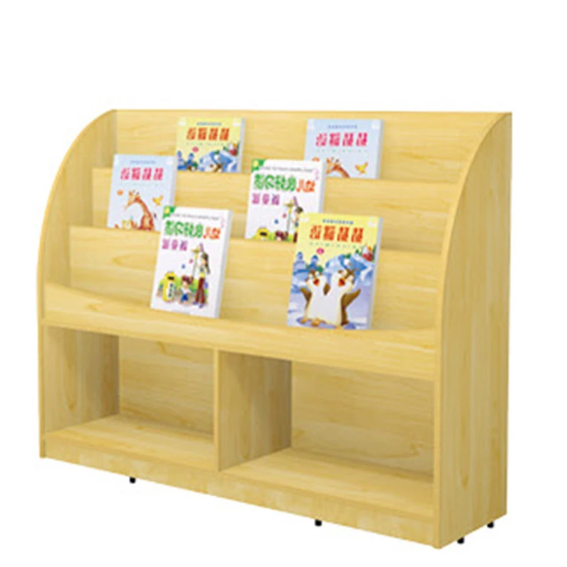 Wood children bookshelf children library furniture