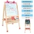 Import Wooden Art easel For Kids Height Adjustable Wooden Easel Whiteboard Chalkboard Children&#39;s Wooden Double Sided Drawing Board from China