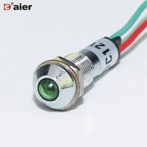 XD8-2W 8MM Metal Indicator With Wire LED