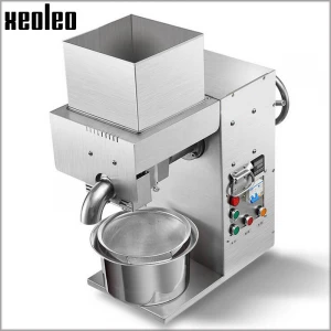 XEOLEO Oil press machine Oil presser Commercial Peanut oil extractor machine for sesame/Melon seeds/Rapeseed/flax/walnut 1250W