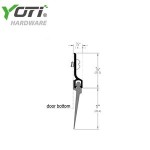 YDB103 Aluminum Door Bottoms Clear Aluminum Door Bottom Sweeps
