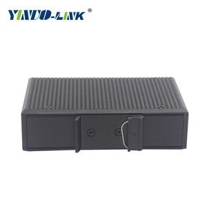 YINUO-LINK Best Quality Unmanaged Industrial IP40 5 Port Network Switch 4 Port PoE Ethernet Hub