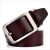 YS-BT022 Guangzhou custom logo alloy pin buckle brown and black 100% genuine belt leather belt for men