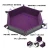 Import YSHE-10 Folding PU Leather Hexagon Dice Storage Tray with Purple Velvet from China