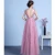 Import ZH1671D Wholesale women sleeveless pink lace long elegant bridesmaid dress from China