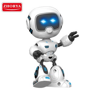Zhorya Alloy metal toy educational dancing robot with light music