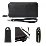 Zipper PU Leather Wallet Long Purse Card Holder Wallet For Women