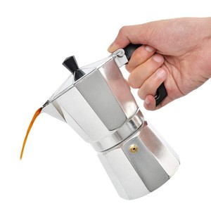 Zogifts Moka 6-Cup Stovetop Espresso Moka Pot Aluminium Custom Espresso Coffee Maker